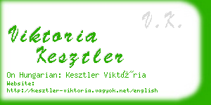 viktoria kesztler business card